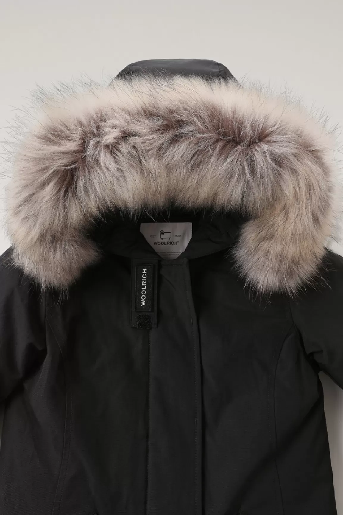 Woolrich Arctic Parka Voor Meisjes Met Afneembare Rand Van Namaakbont Black Sale