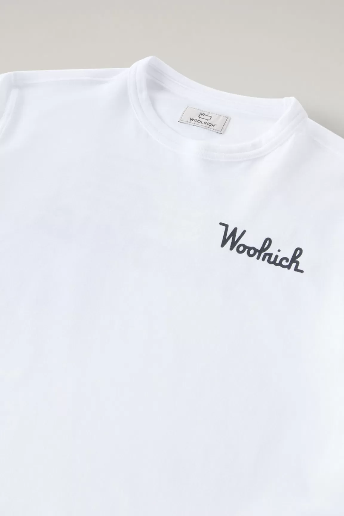 Woolrich T-shirt Met Lange Mouwen Voor Jongens Van Zuiver Katoen Bright White Cheap