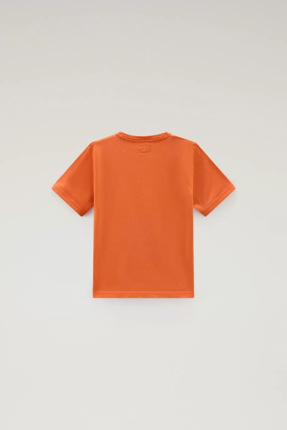 Woolrich Zuiver Katoenen T-shirt Met Borduursel Koi Discount